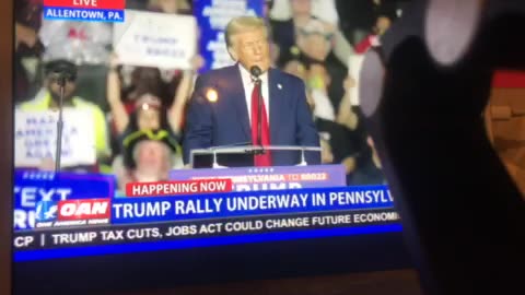 🦅 OANN Elon Musk dark maga hat rally Allentown Pennsylvania Tuesday 08:08 pm