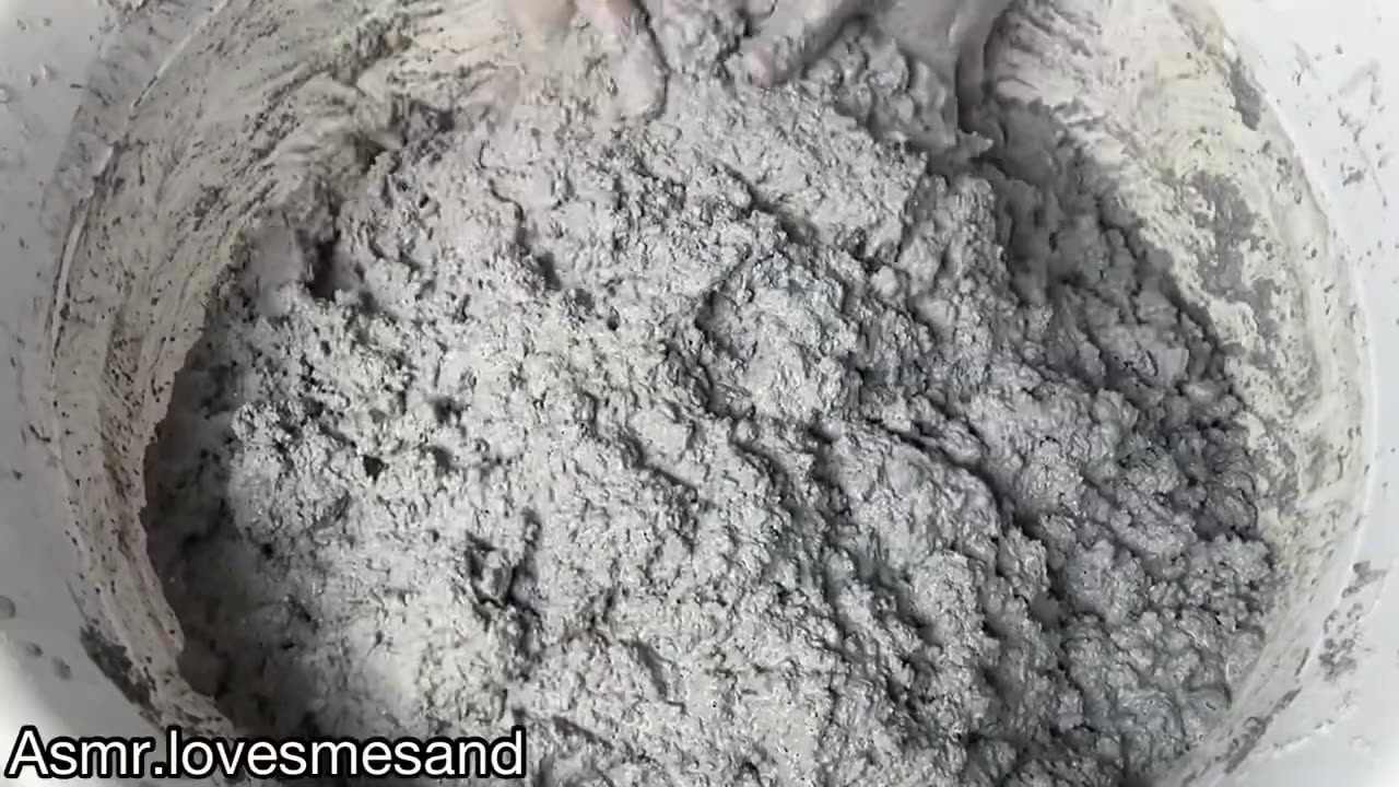 ASMR Soft Concrete|crushing and crumbling into water,#ASMR