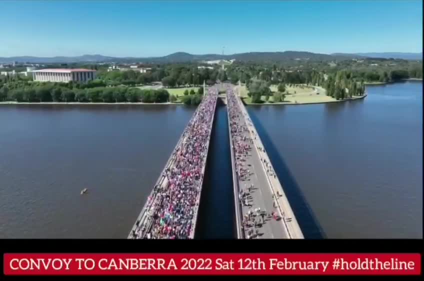 Uriaș protest în Canberra, capitala Australiei