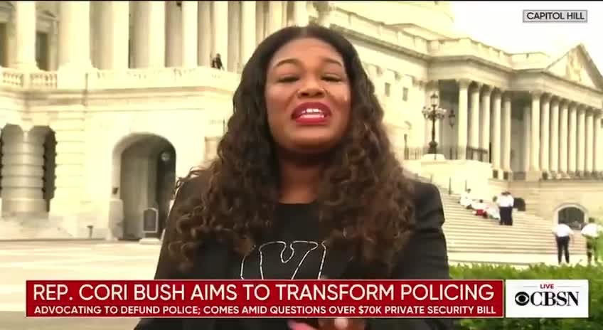 WOW! Watch Marxist Cori Bush Defend Her Personal Security then Call to Defund the Police