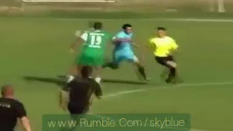 Football highlight, player Vs referee worse case