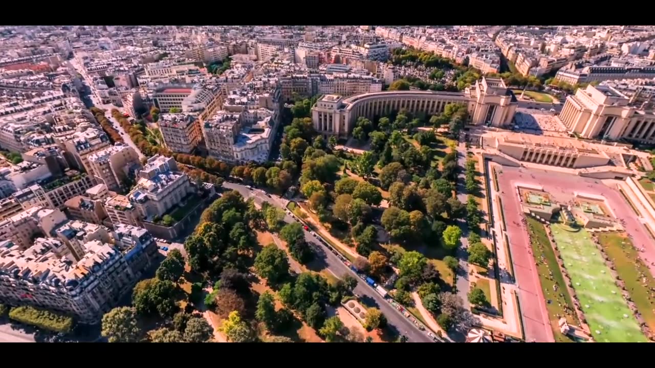 Flying Over Paris 4k UHD! Magical Paris