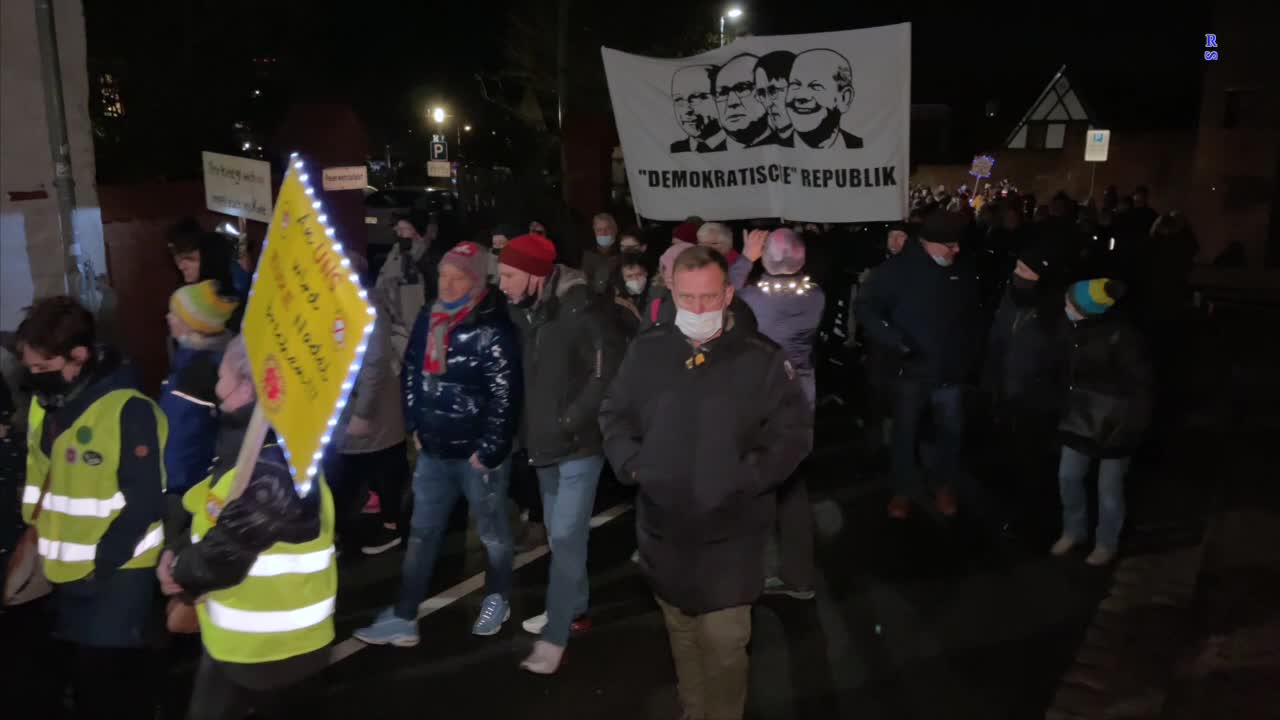 Wolgast: Der Demonstrationszug vom 08022022