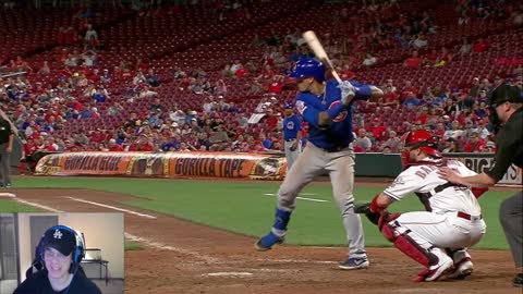 Reacting to Javier Baez Batting Left Handed In Game