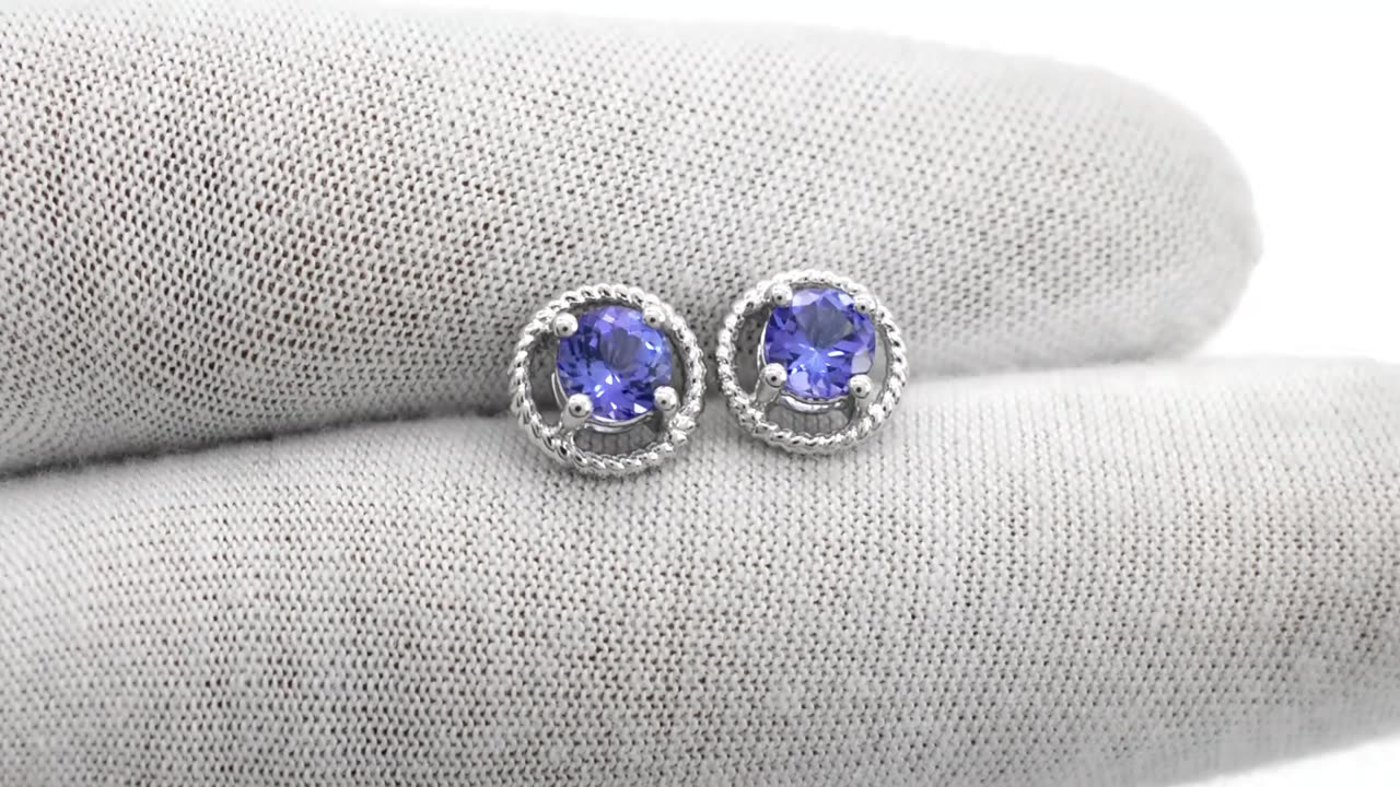 Gold Tanzanite Earrings For Sale |ChordiaJewels|