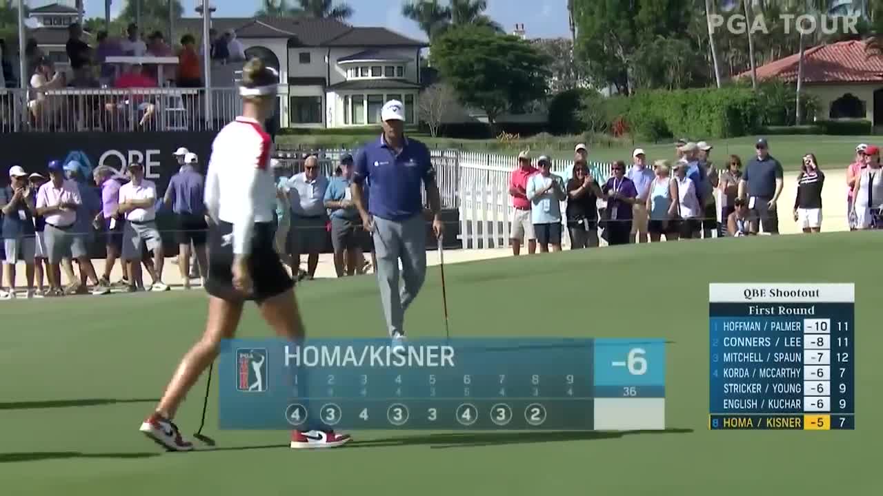 Homa and Kisner shoot 14-under 58 Round 1 QBE Shootout 2022