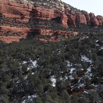 Sedona,AZ a a winter hike up to "Devil's Bridge", beautiful but dangerous. 23