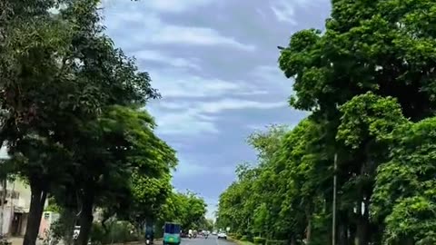 on bike ride in Lahore