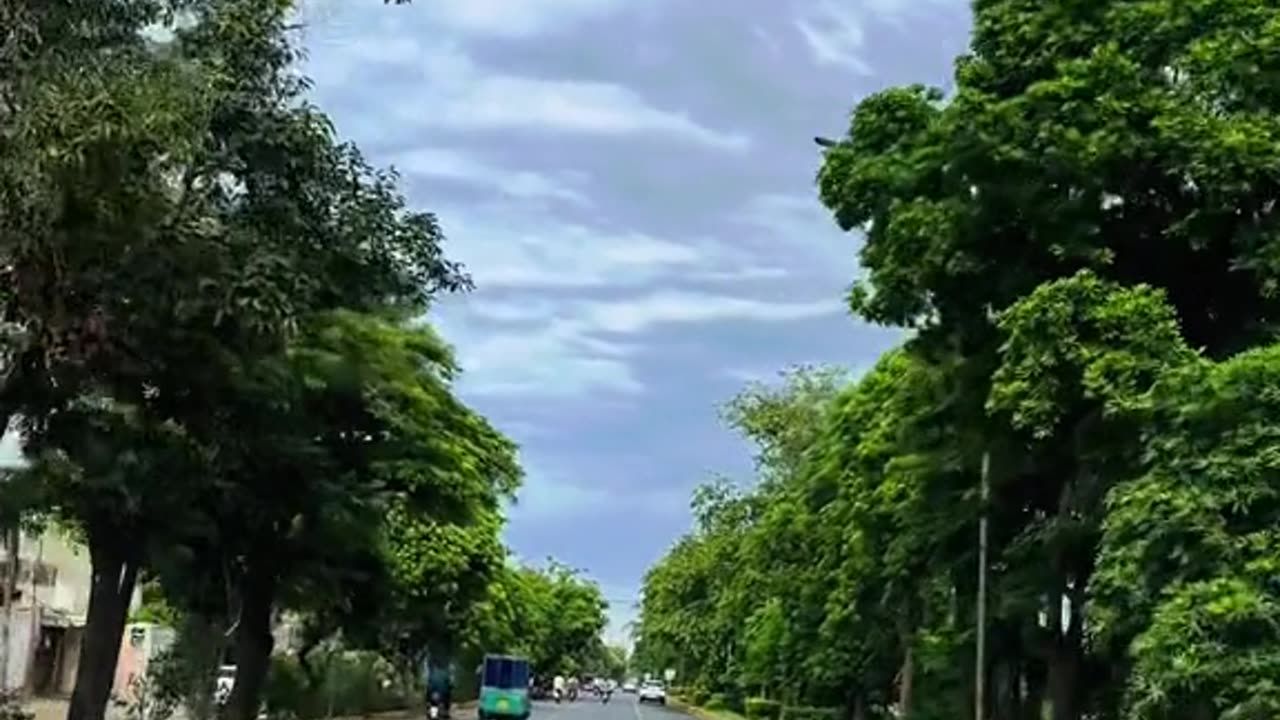 on bike ride in Lahore