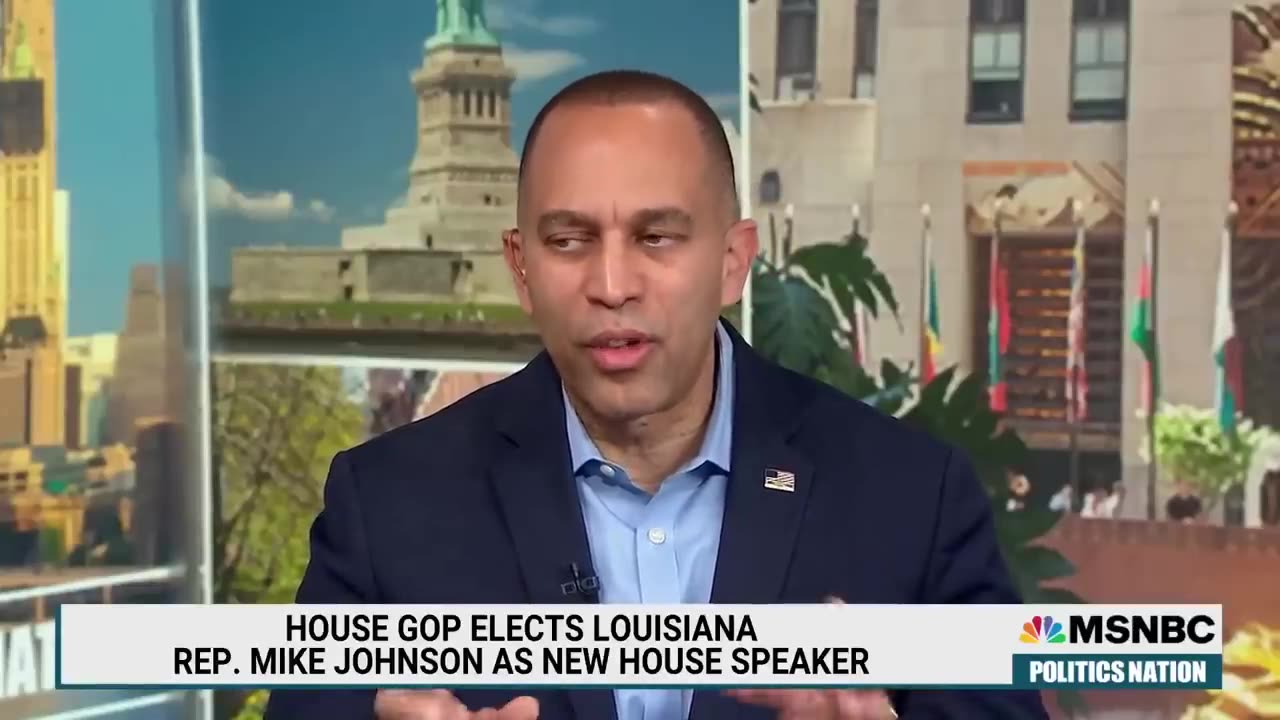 House Minority Leader Jeffries speaks on newly elected House Speaker and gun control