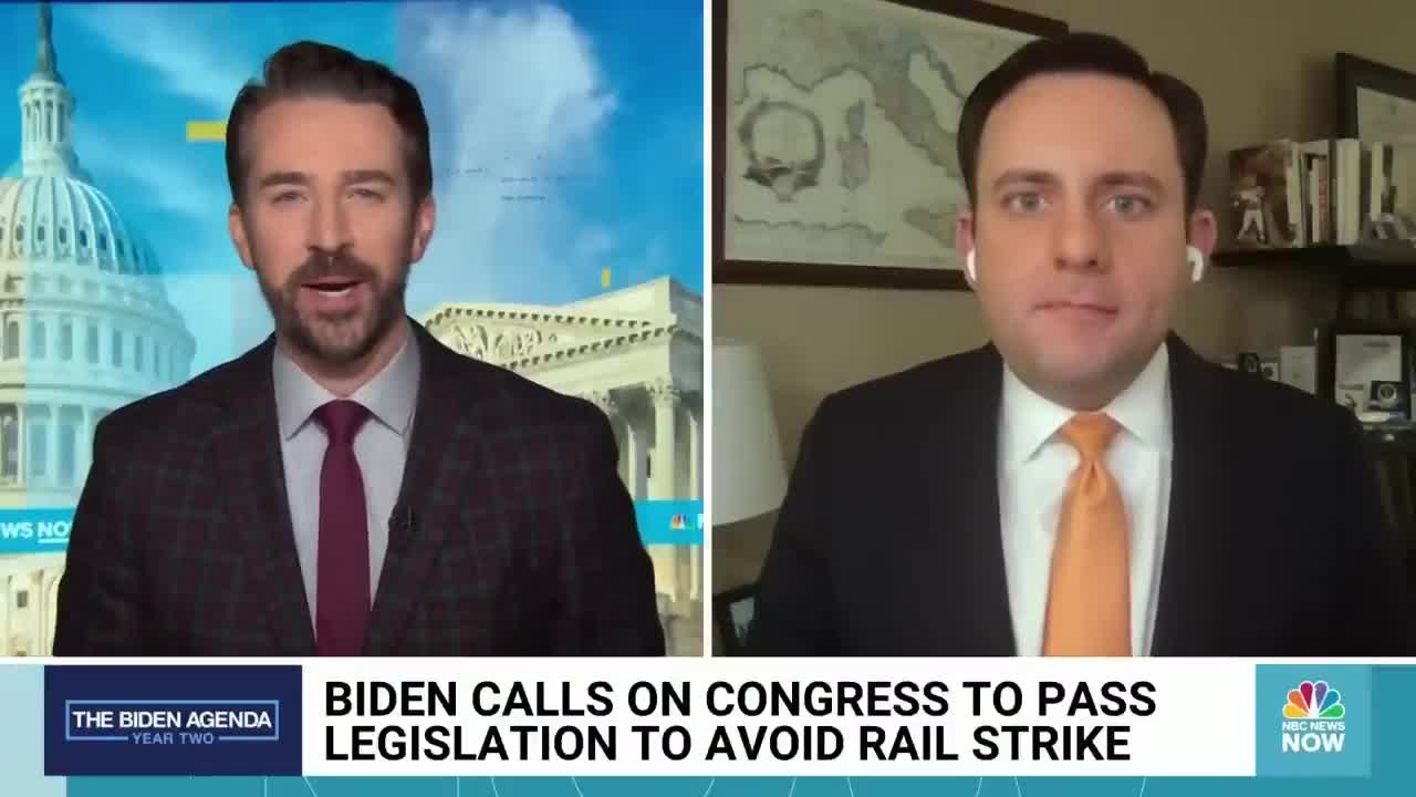 BIDEN CALLS ON CONGRESS TO INTERVENE AND AVERT NATIONWIDE RAIL STRIKE