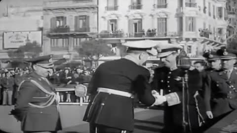 Perón y llegada del crucero Galicia - Argentina (1946)