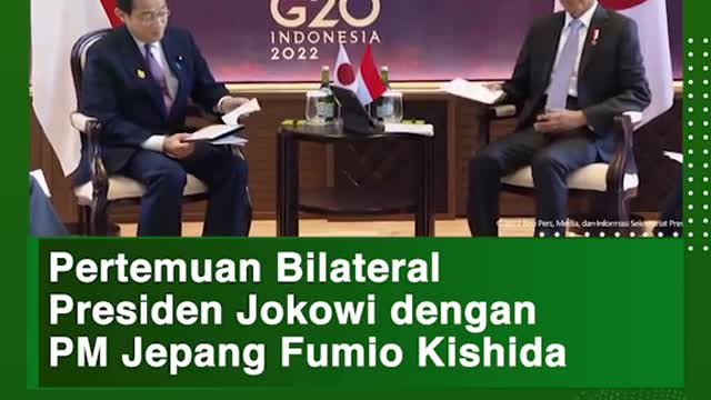 President Jokowi's house meeting with Japanese prime minister Fumio Kishida