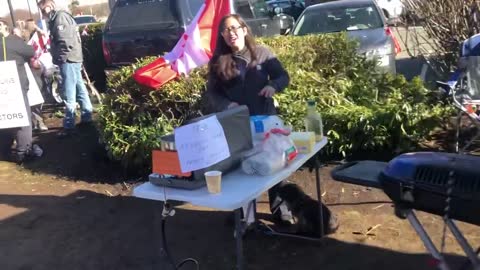 Free food at convoy rally