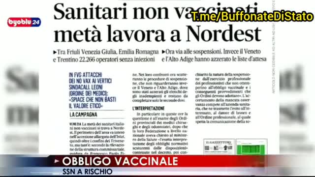 SANITARI CHE RIFIUTANO LA VACCINAZIONE - I DATI REALI, BEN DIVERSI RISPETTO A QUELLI DEL MAINSTREAM.