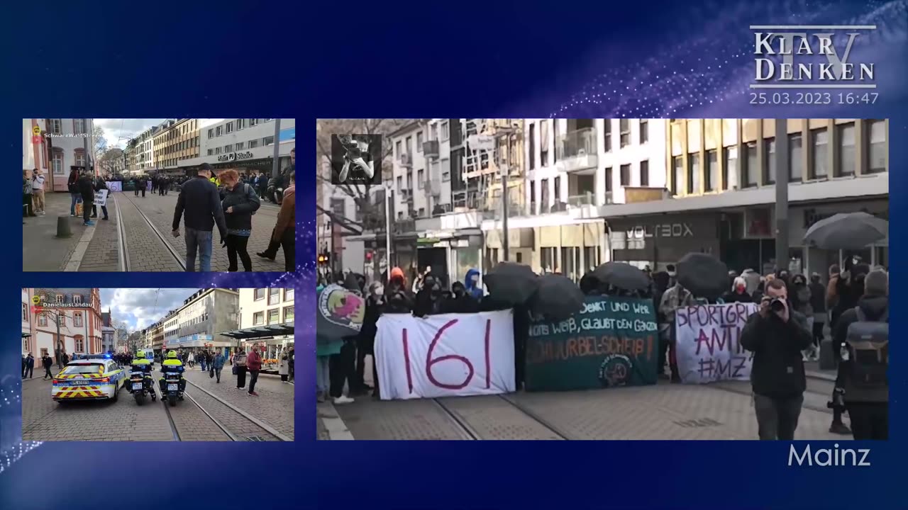 25-3 Demo mit Sternmarsch in Mainz, 25. März 2023