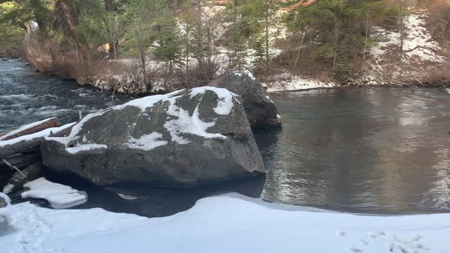 SERENE Creek Cove Area in Winter – Whychus Creek – Central Oregon