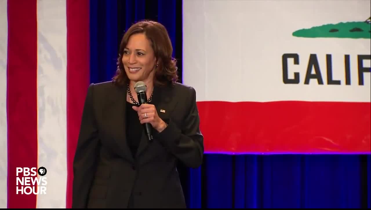 Kamala Awkwardly Laughs Again After Comment on Weed