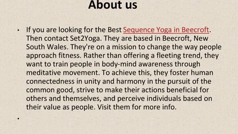 Best Sequence Yoga in Beecroft.