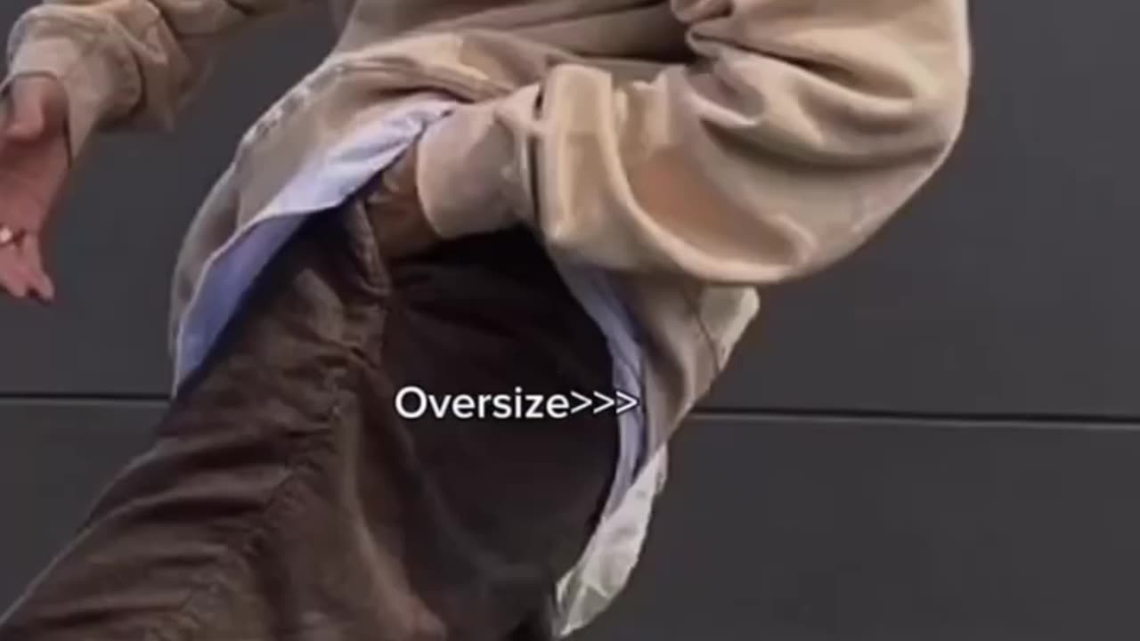 Oversize clothes love it