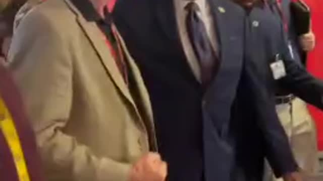 Titans Larry Elder with Jared Taylor at CPAC