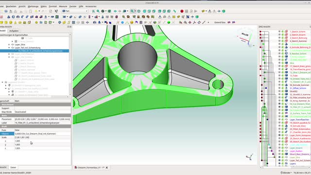 Freecad 0.19 Formenbau Beispiel Teil 2