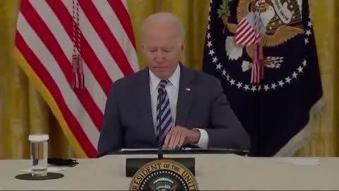 WH CUTS AUDIO When Biden Tries To Answer Reporter About Afghanistan