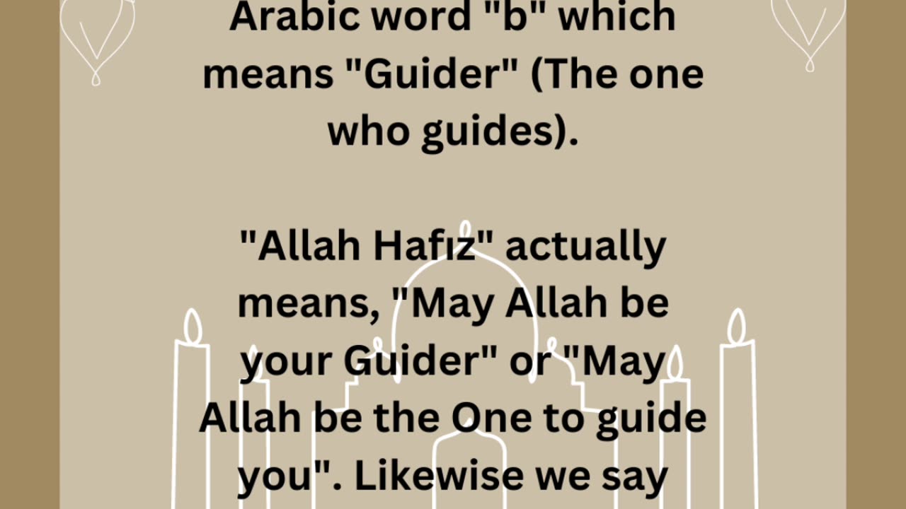 What is the meaning of Allah Hafız?