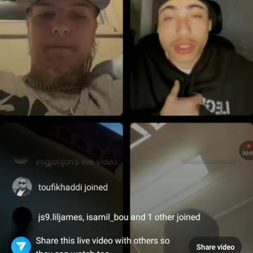 Lilperk with odhunt esg doing talent music only on ig live 4/2/23