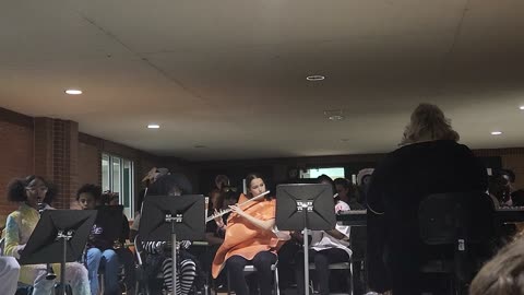 Middle School Band Playing The Addams Family Theme