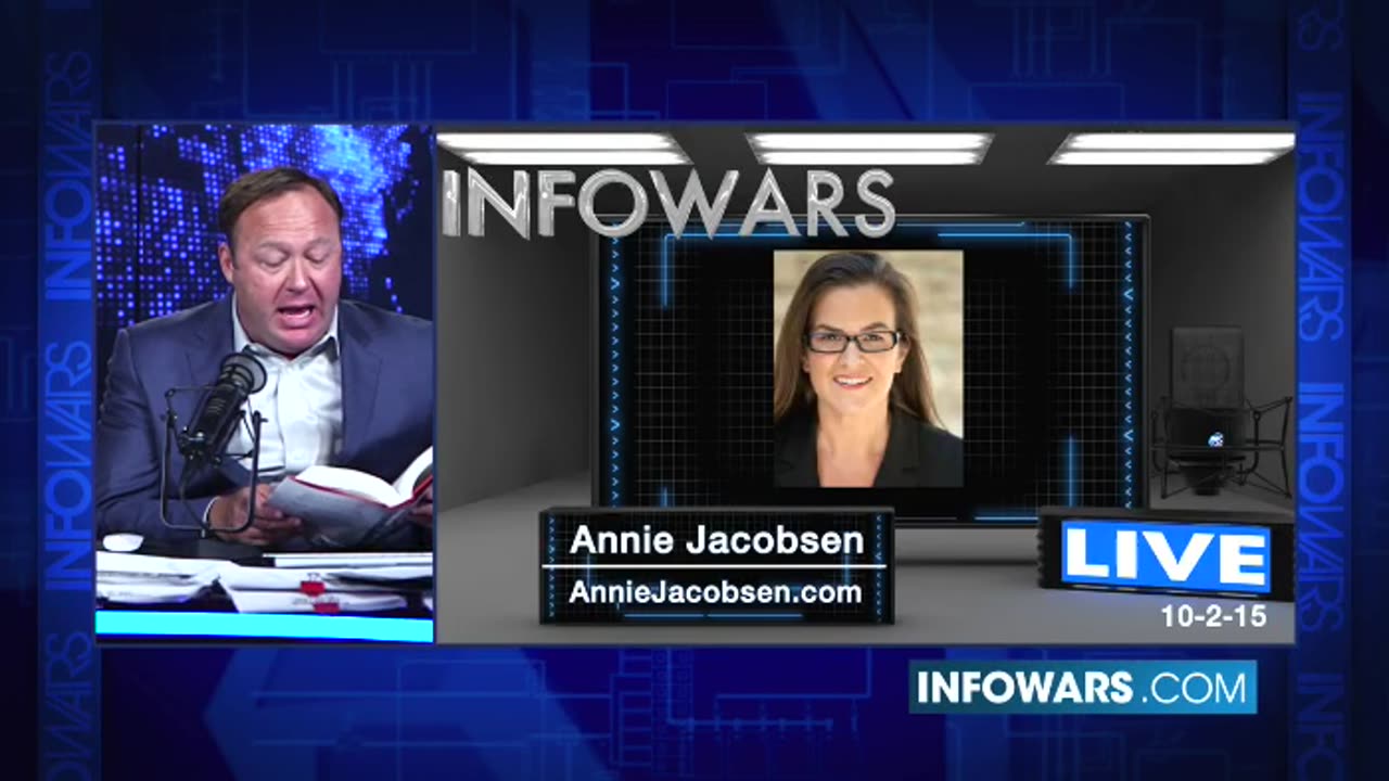 The Alex Jones Show October 2nd 2015 DARPA: The Pentagons Brain with Annie Jacobsen