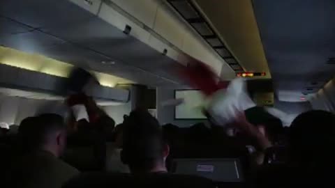 Pillow Fight on an Airplane