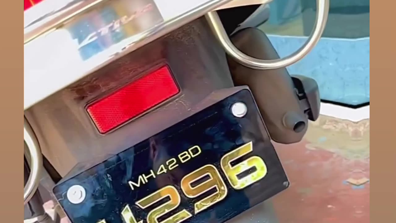 Scooty Design Number plate