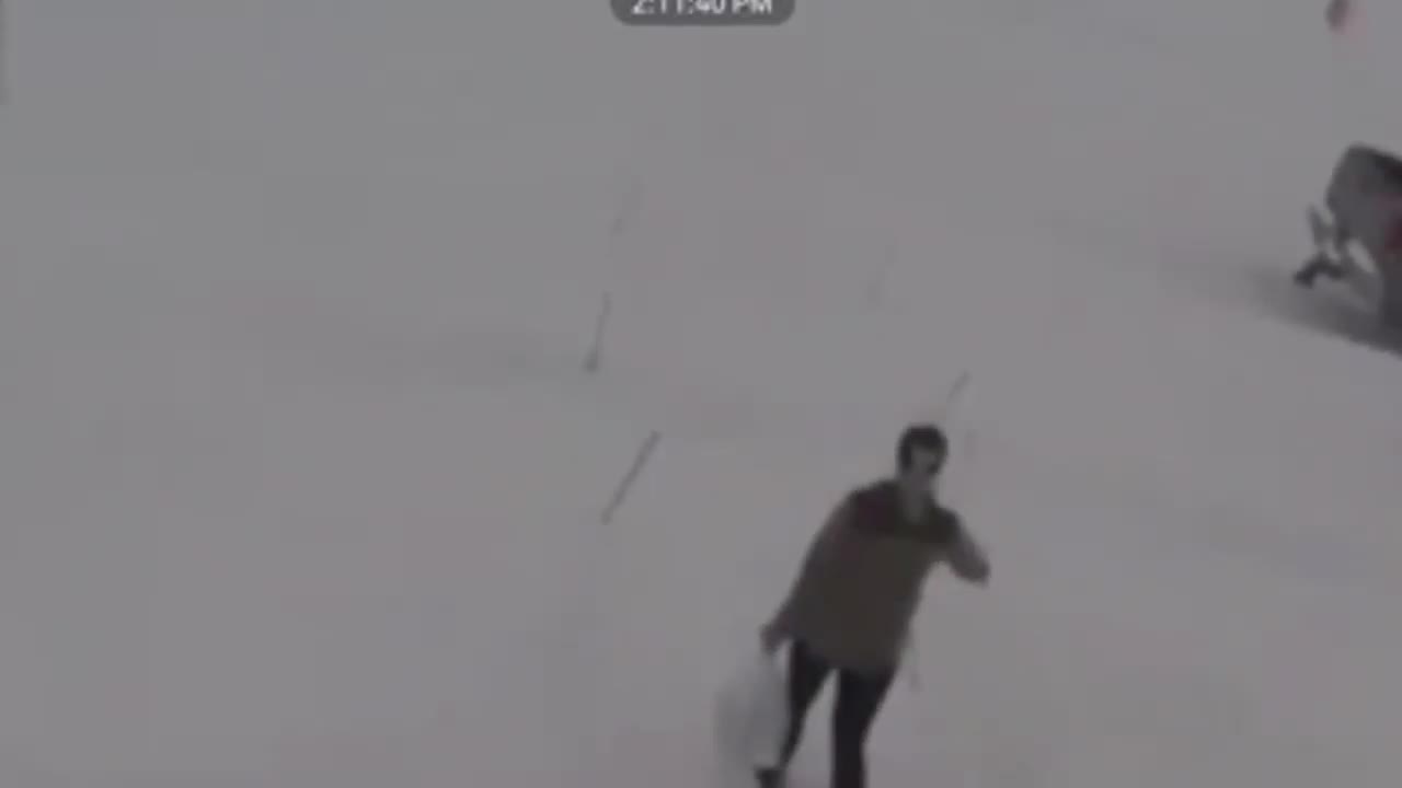 Woman Took An Embarrassing Fall After Getting Her Feet Stuck In Snow