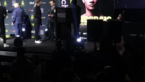 HANEY PROGRAIS PRESS CONFERENCE WBC SUPER LIGHTWEIGHT TITLE FIGHT WEIGH IN