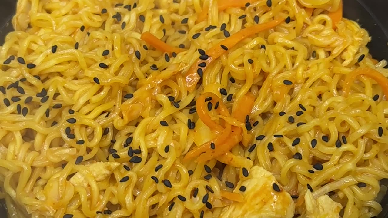 Noddles lover with chicken itโs little spicy but ๐ taste