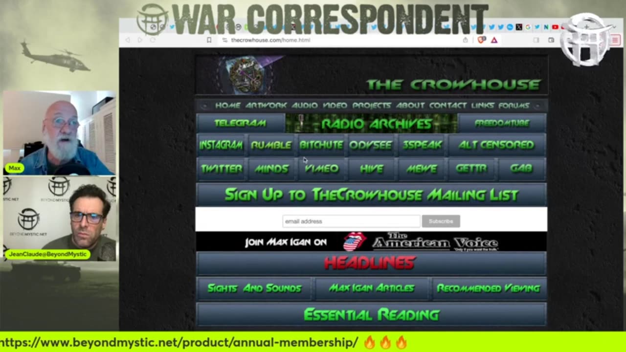 WAR CORRESPONDENT SPECIAL REPORT with MAX IGAN & JEAN-CLAUDE TAKE #2 - DEC 22