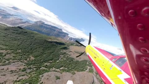 Flying above alaska glaciers in 360 NASA