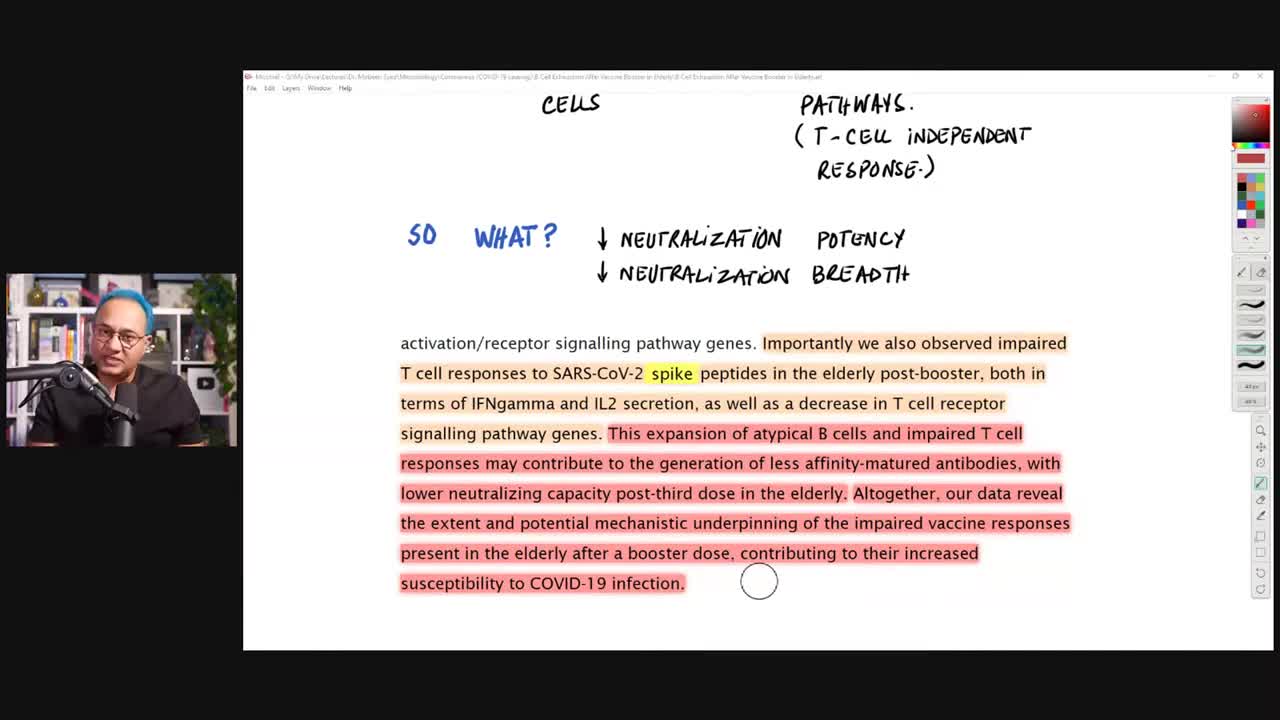 Booster vaccinations in the elderly lead to impaired neutralization - Dr Been