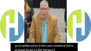 Speaking at the school board regarding Biological gender being established.