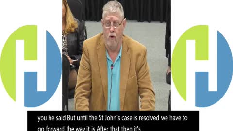 Speaking at the school board regarding Biological gender being established.