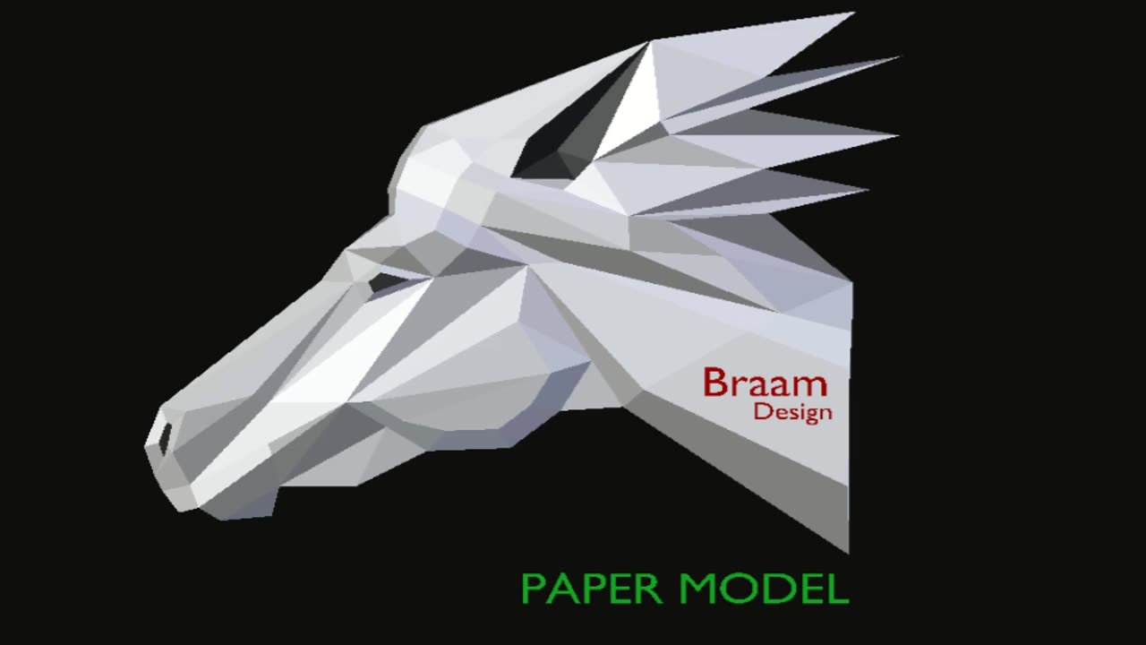 3D Paper Fold * Horse