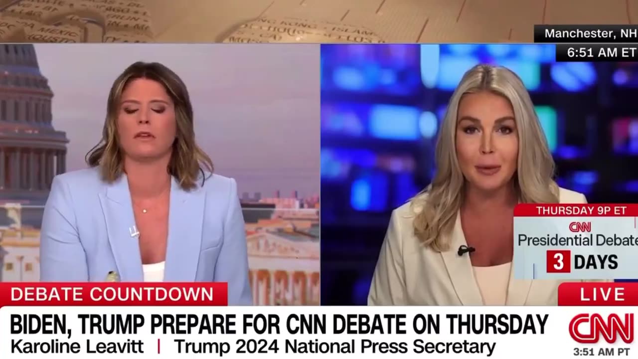 CNN host cuts off Trump spokeswoman for criticizing network debate moderators