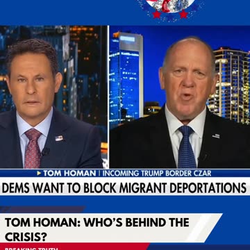 Tom Homan: What Democrats have done is treasonous!