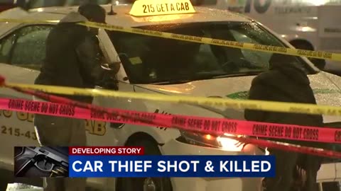 Man dies after being shot while stealing car in Philadelphia: Police