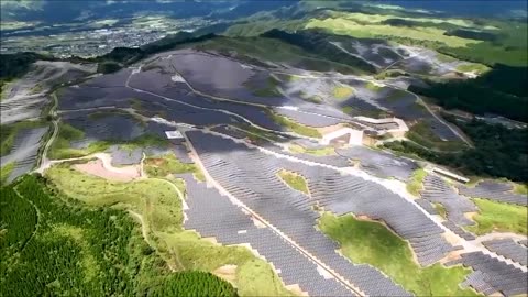 Mount Aso, Japan: Mountains and forests ruined by 200,000 ghastly solar panels