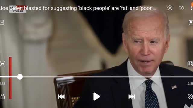 Joe Biden now has body shamed the entire race of people of color