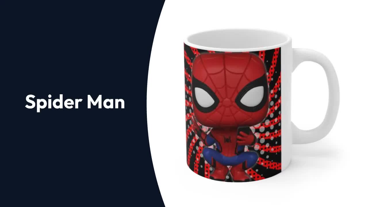 Funko Pop Style Superhero Coffee Mugs