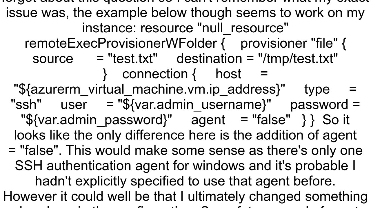 How can I use Terraform39s file provisioner to copy from my local machine onto a VM