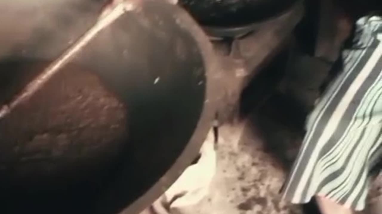 Grandma is cooking